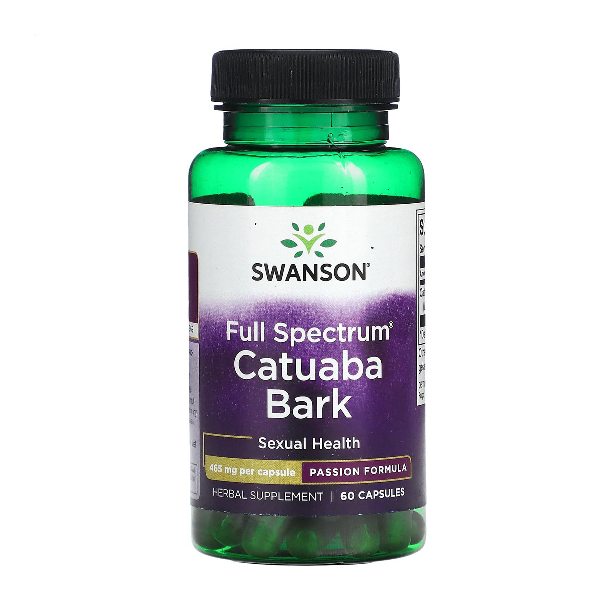 Уцінка! Кора катуаба Swanson Full Spectrum Catuaba Bark 465 мг, 60 капсул